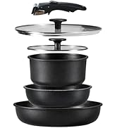 【新品 未使用】carote 鍋・フライパンセット 黒色 10点セット 楽天市場】【セール中！12点が8498円！】 フライパン セット12・9・8